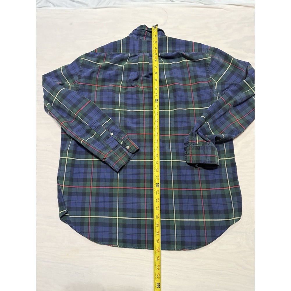 Polo Ralph Lauren Button Down Shirt in Multicolor Windowpane Check Plaid Size XL - Picture 7 of 8